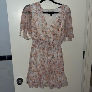 Mini Dress, Multi Color/ Mainly White, Laundry By Shelly Segal, Size 4